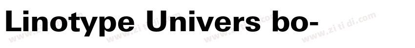 Linotype Univers bo字体转换 Linotype Univers bo字体转换